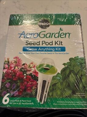 New sealed AeroGarden Seed Pod Kit - Green & White Grow Anything Kit